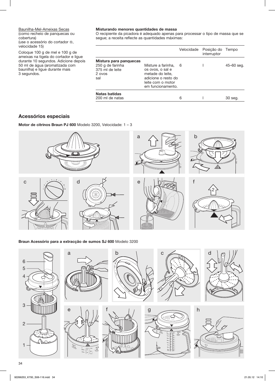 Acessórios especiais | Braun Multiquick 5 K 700 User Manual | Page 33 / 113