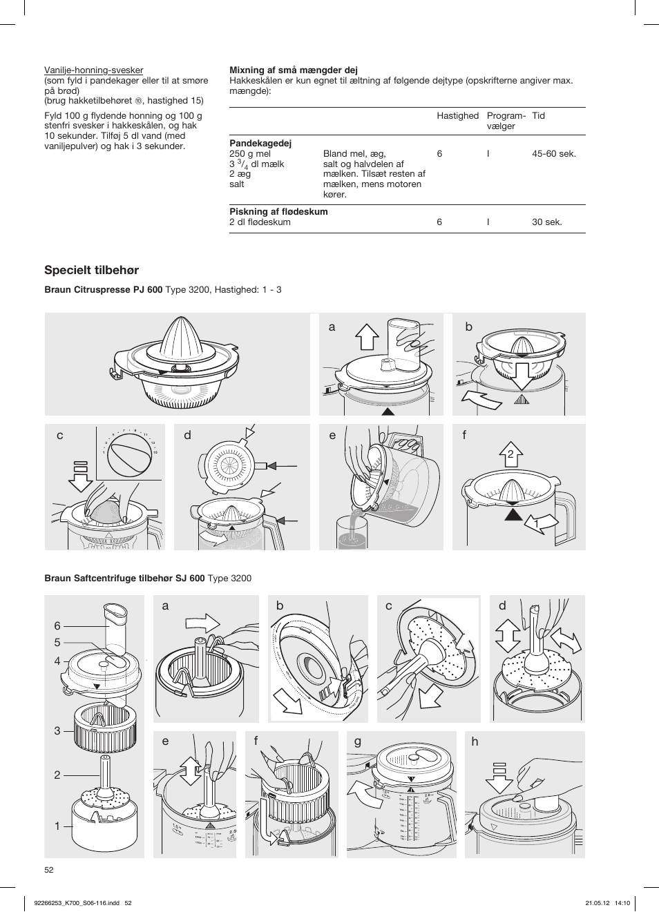 Specielt tilbehør | Braun Multiquick 5 K 700 User Manual | Page 51 / 113