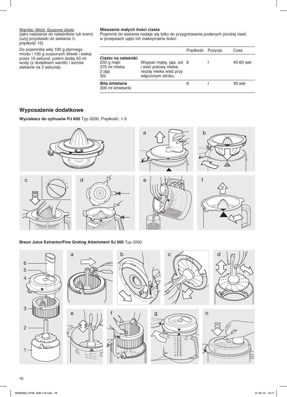 Wyposa˝enie dodatkowe | Braun Multiquick 5 K 700 User Manual | Page 75 / 113