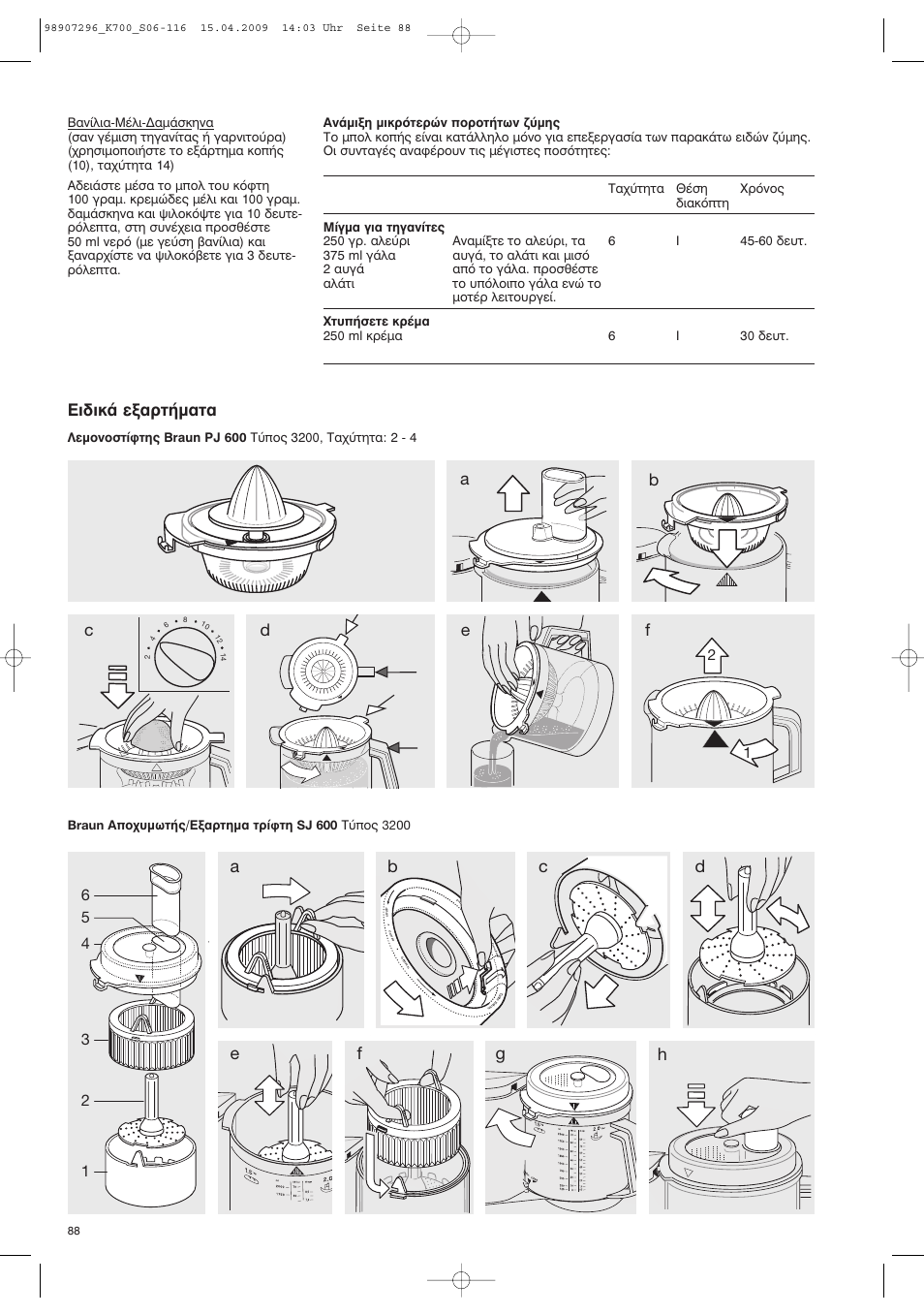 И‰ио¿ вн·ъщ‹м·щ | Braun CombiMax 700 Vital User Manual | Page 87 / 113