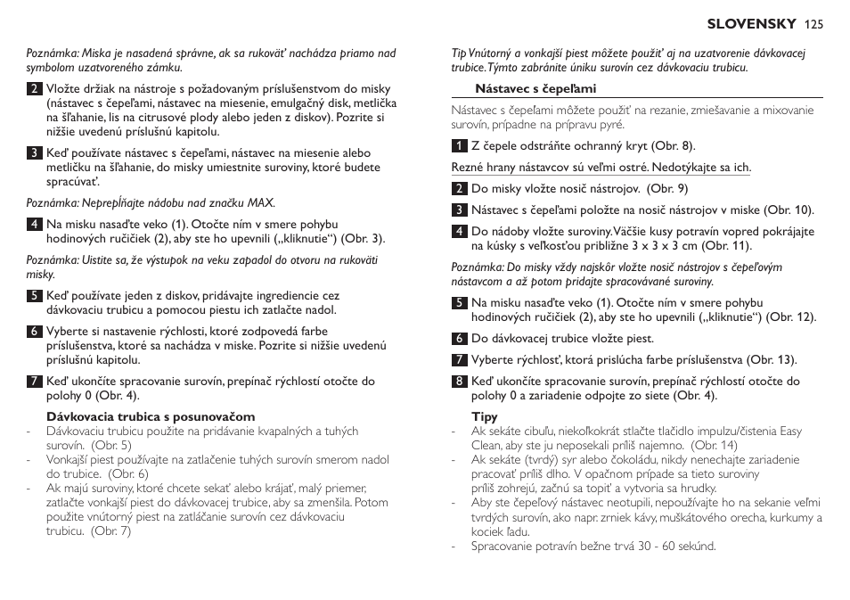 Philips HR7771 User Manual | Page 125 / 168