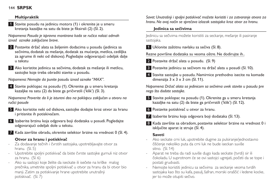 Philips HR7771 User Manual | Page 144 / 168