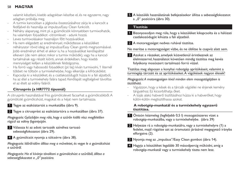 Philips HR7771 User Manual | Page 58 / 168