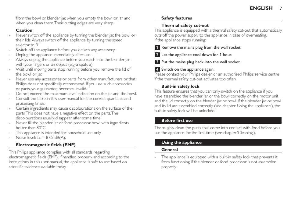 Philips HR7771 User Manual | Page 7 / 168