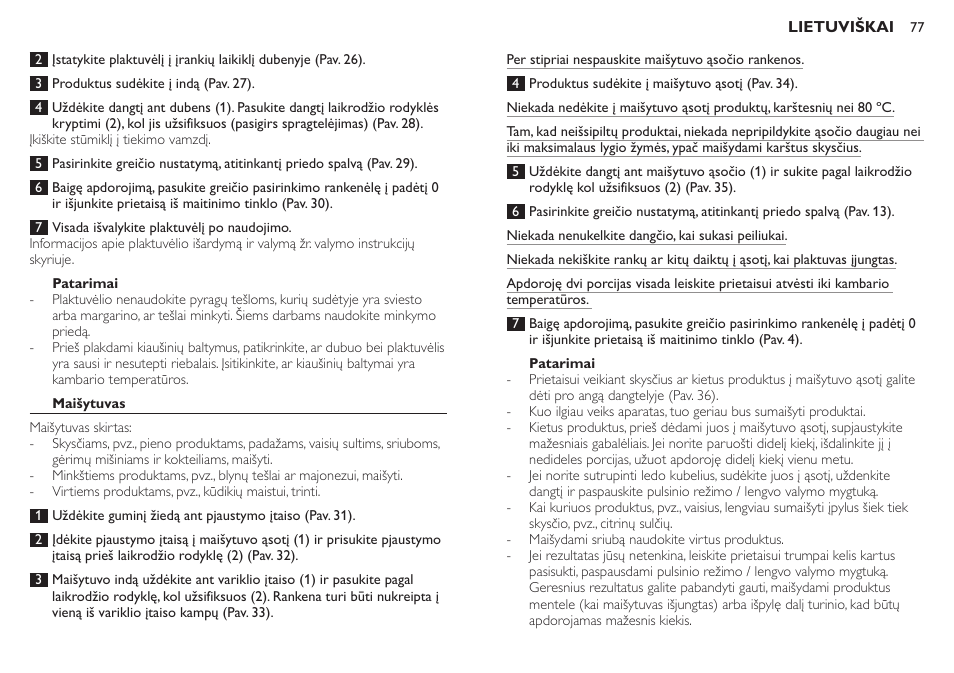 Philips HR7771 User Manual | Page 77 / 168