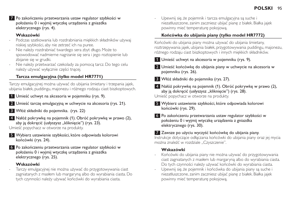 Philips HR7771 User Manual | Page 95 / 168