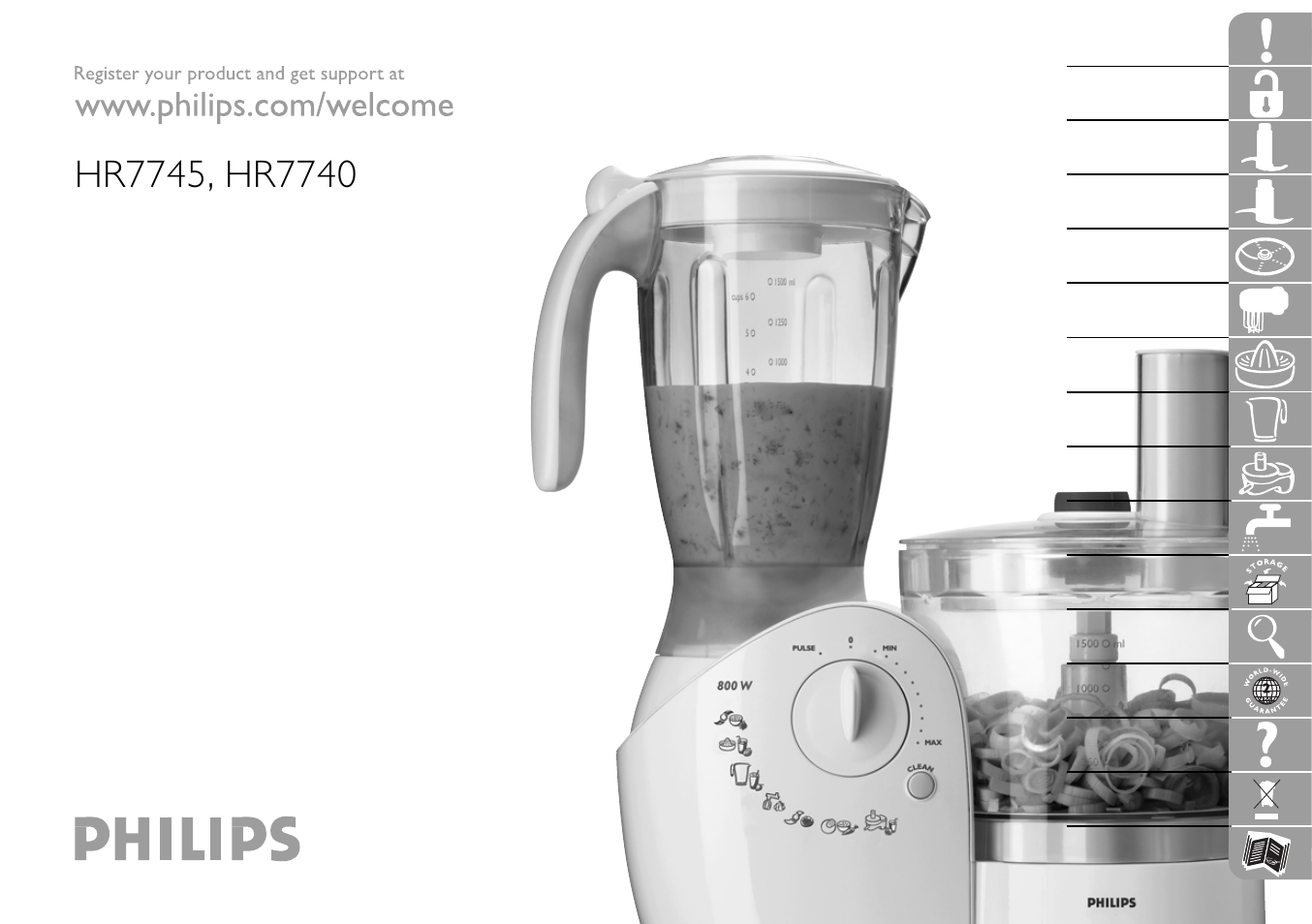 Philips HR7745 User Manual | 136 pages