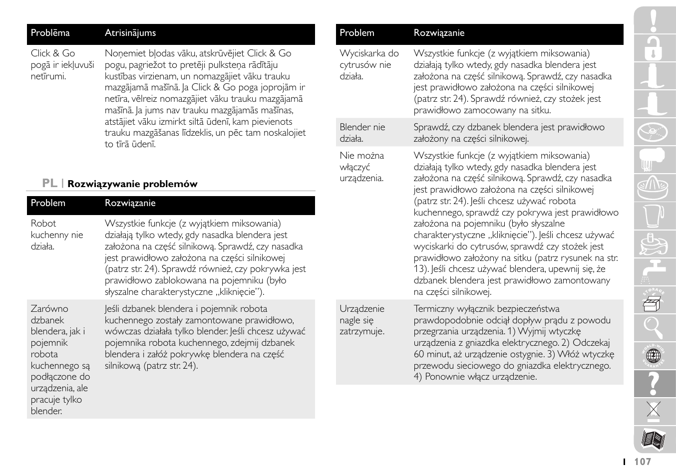 Philips HR7745 User Manual | Page 107 / 136