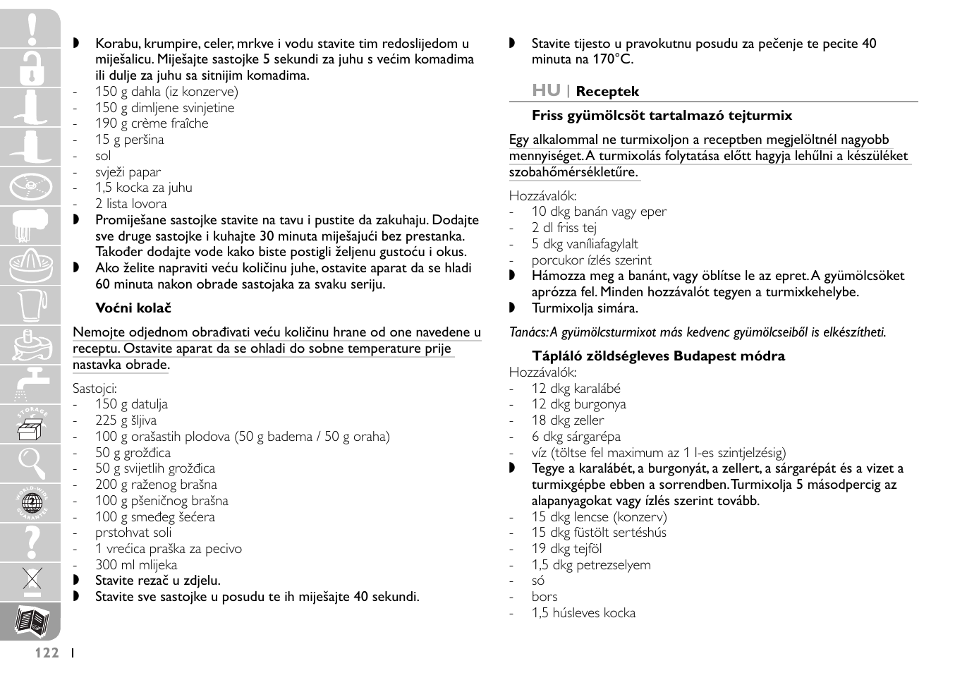 Philips HR7745 User Manual | Page 122 / 136