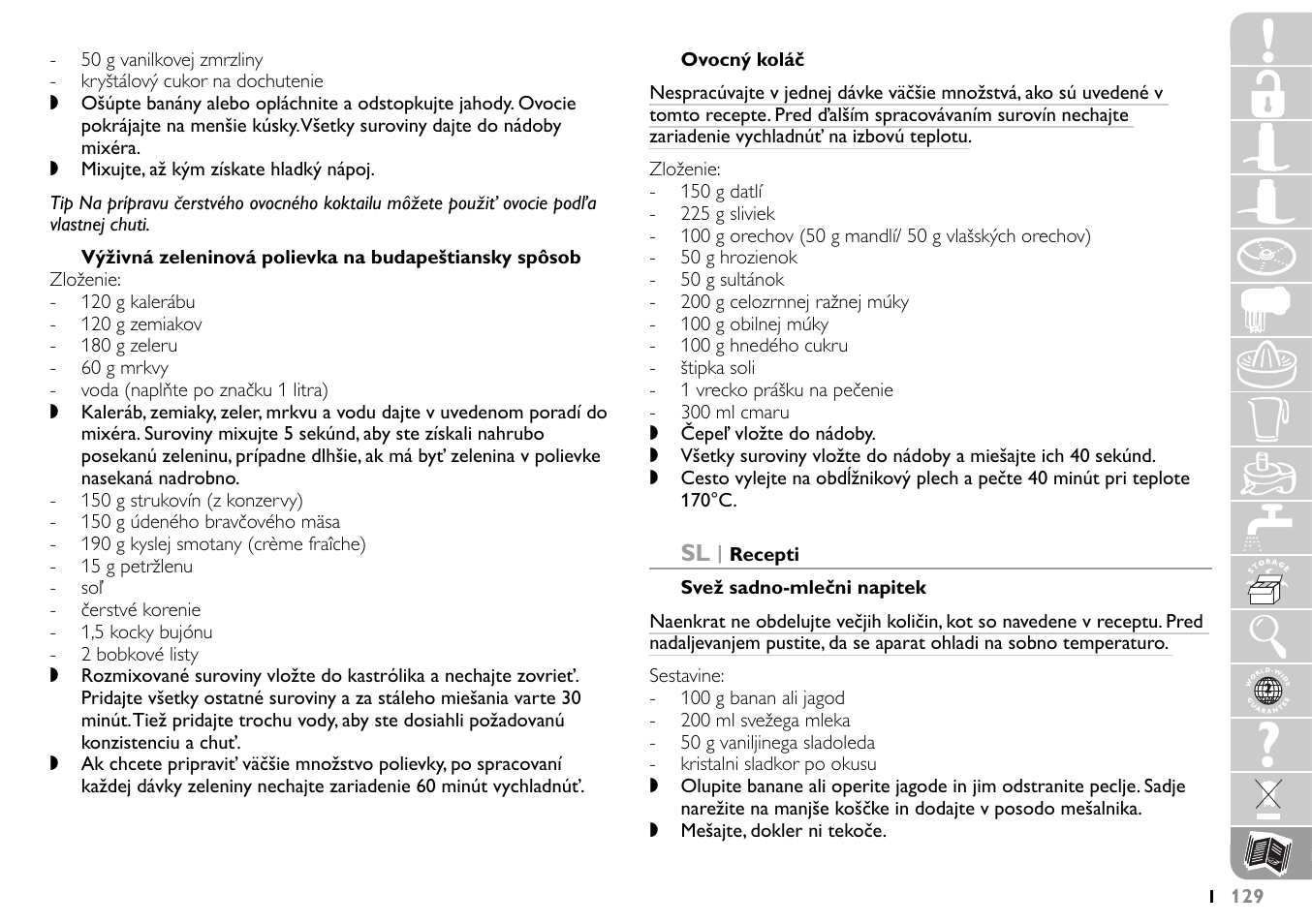 Philips HR7745 User Manual | Page 129 / 136