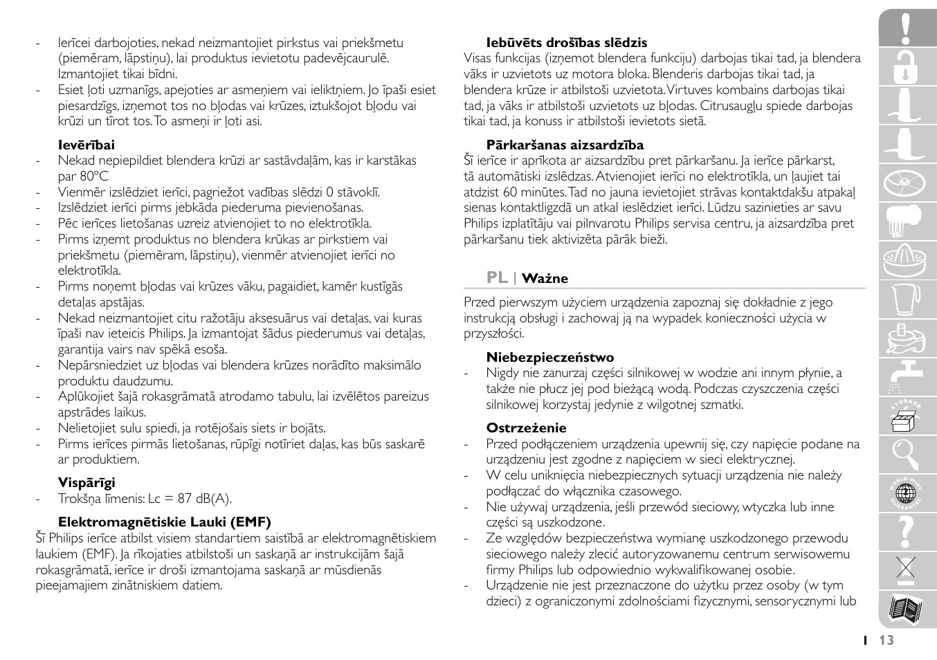 Philips HR7745 User Manual | Page 13 / 136