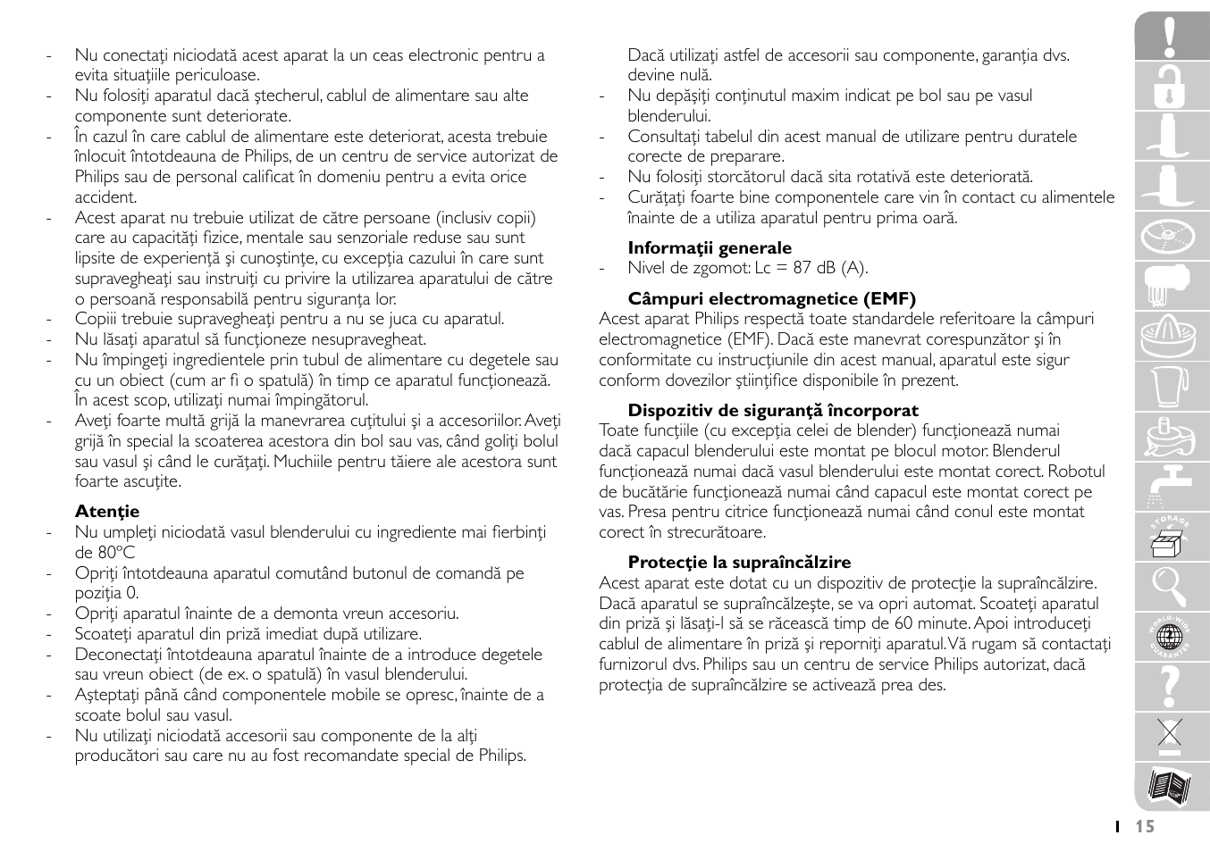 Philips HR7745 User Manual | Page 15 / 136