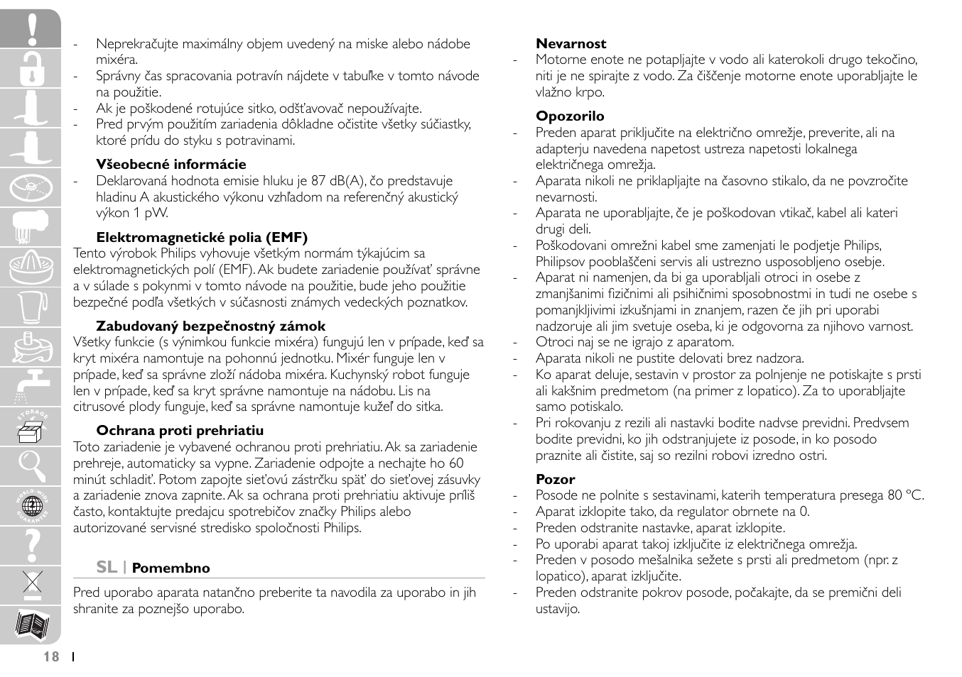 Philips HR7745 User Manual | Page 18 / 136