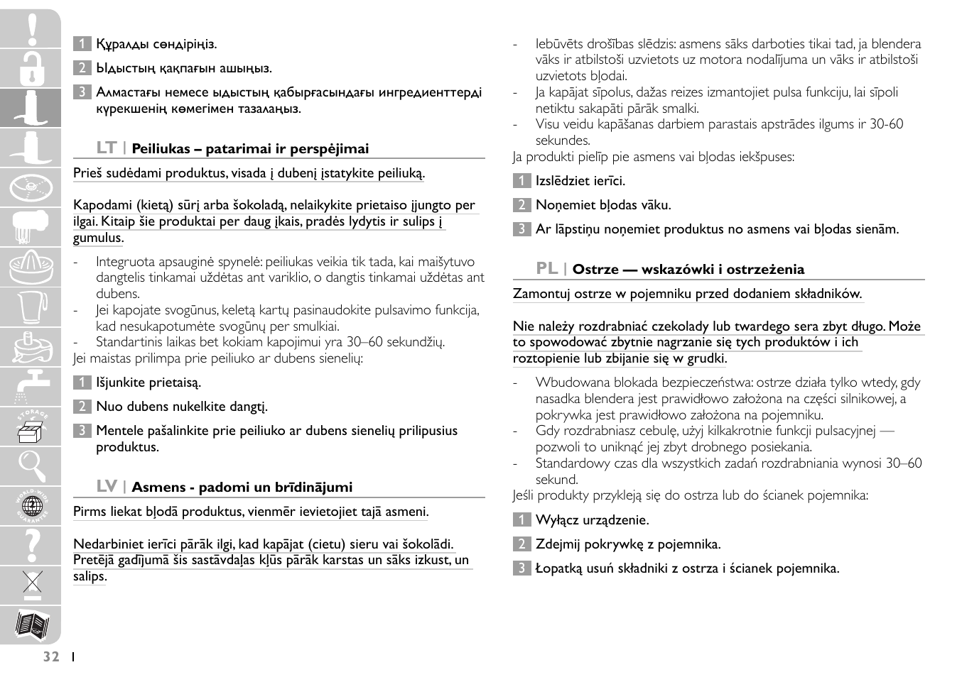 Philips HR7745 User Manual | Page 32 / 136