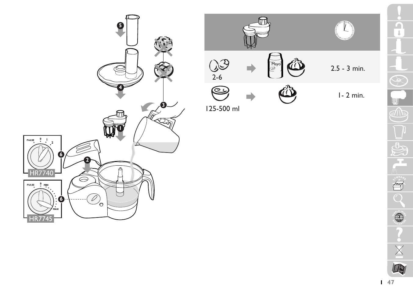 Philips HR7745 User Manual | Page 47 / 136
