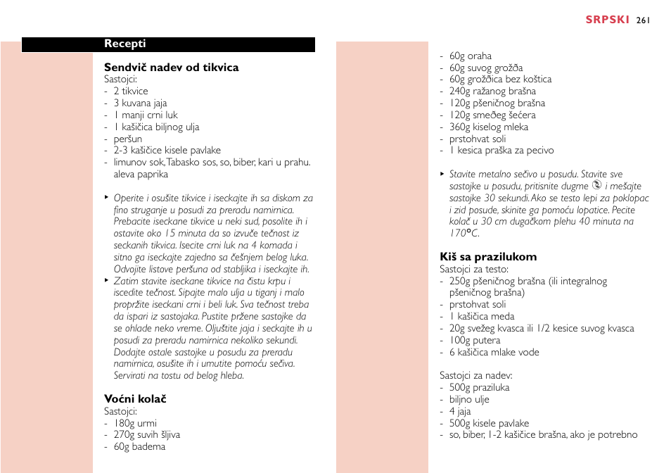 Philips HR7758 User Manual | Page 261 / 270