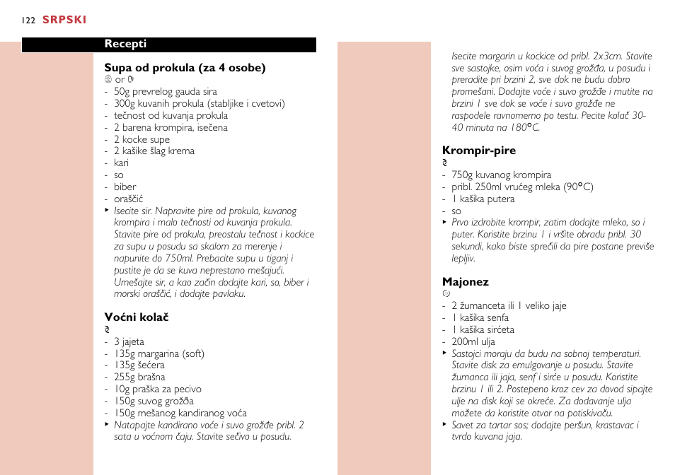 Philips HR7638 User Manual | Page 122 / 128