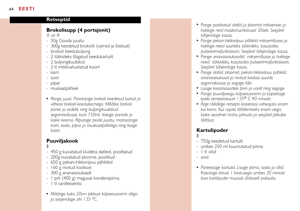 Philips HR7638 User Manual | Page 64 / 128