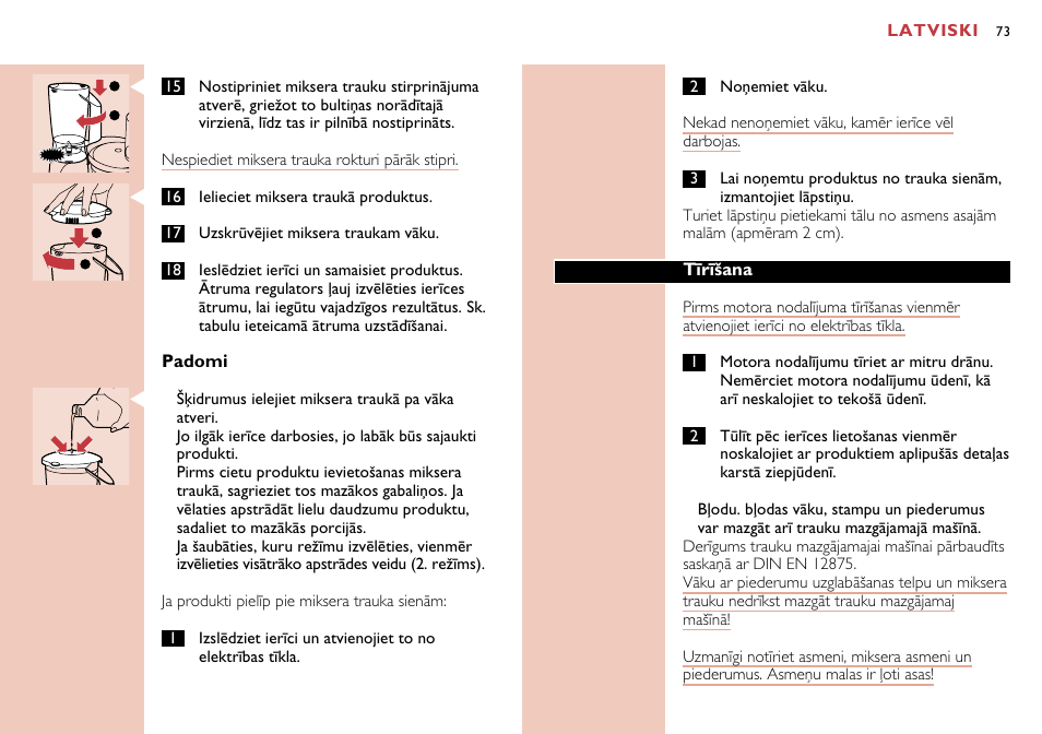 Philips HR7638 User Manual | Page 73 / 128