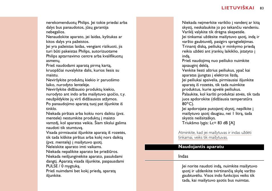 Philips HR7638 User Manual | Page 83 / 128