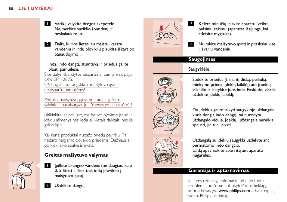 Philips HR7638 User Manual | Page 88 / 128