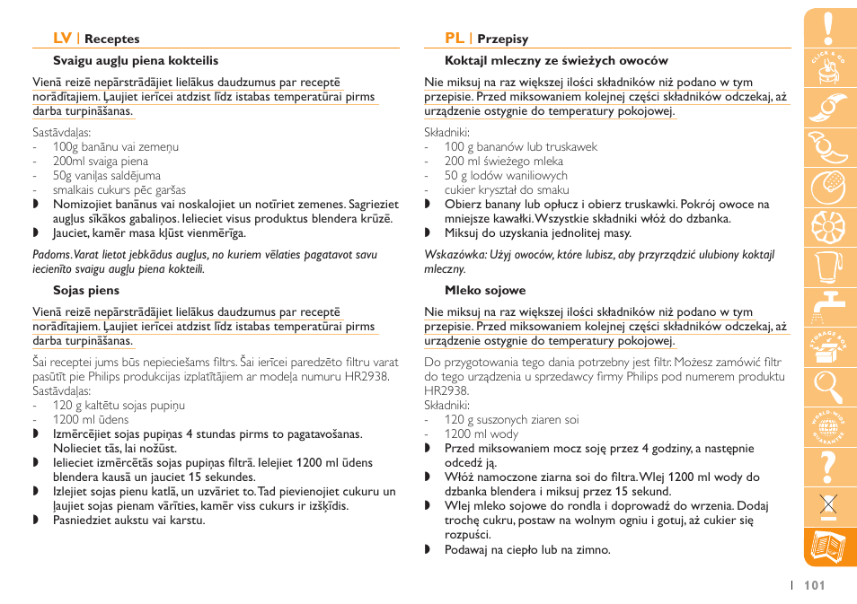 Philips HR7735 User Manual | Page 101 / 108