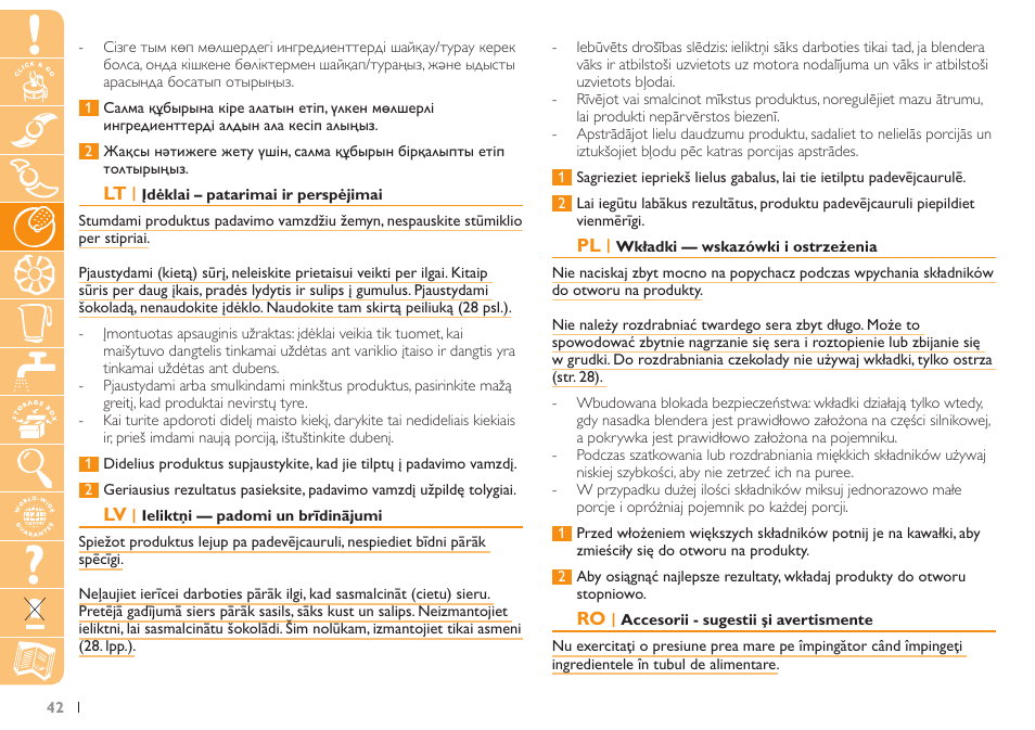 Philips HR7735 User Manual | Page 42 / 108