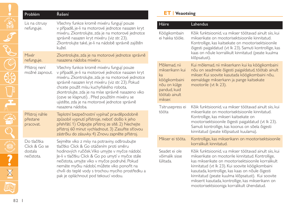 Philips HR7735 User Manual | Page 82 / 108