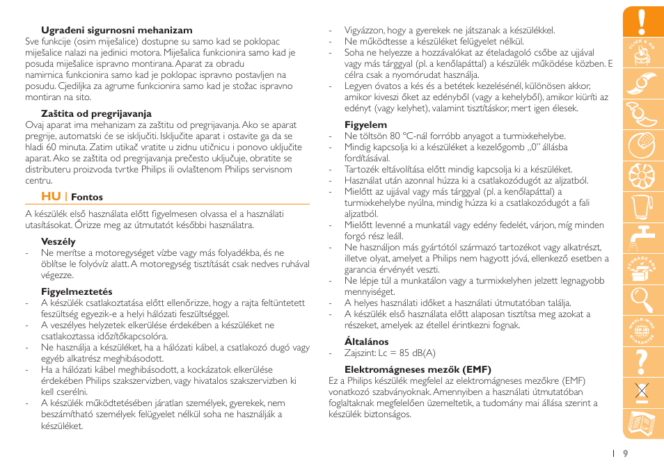 Philips HR7735 User Manual | Page 9 / 108