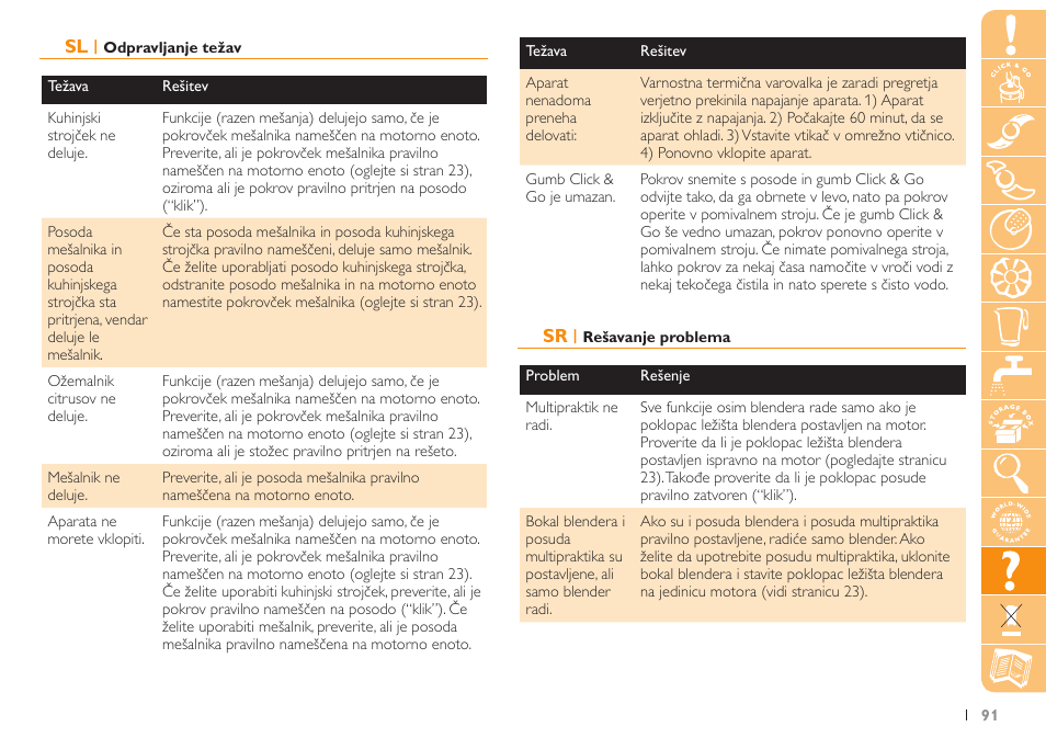 Philips HR7735 User Manual | Page 91 / 108