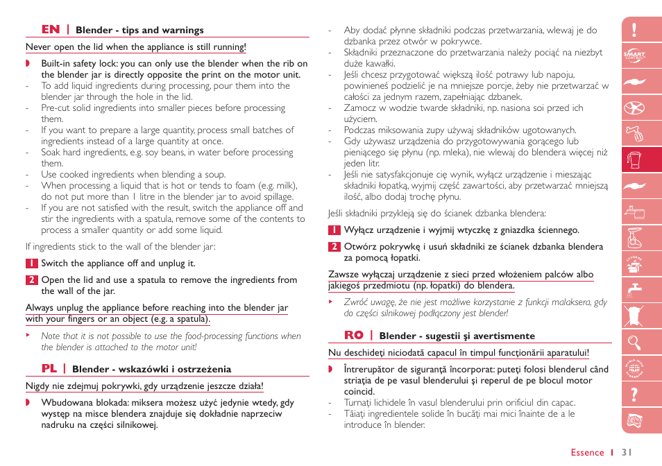 Philips HR7768 User Manual | Page 31 / 88