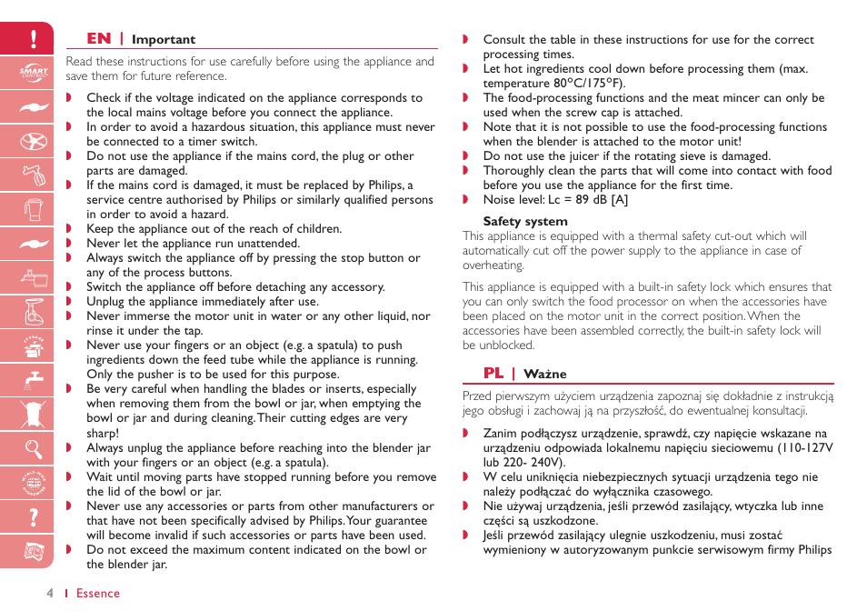 Philips HR7768 User Manual | Page 4 / 88