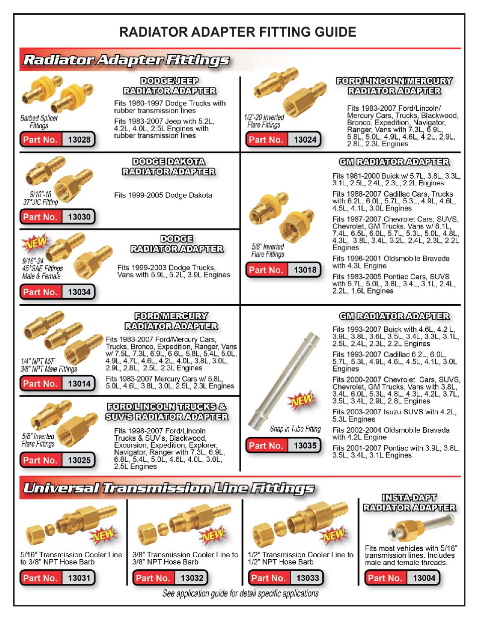 Derale Performance 8 Pass 17" Series 7000 Copper_Aluminum Transmission Cooler Kit User Manual | Page 3 / 3