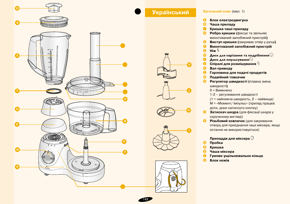 Український, Стор. 143 | Philips HR7724 User Manual | Page 143 / 172