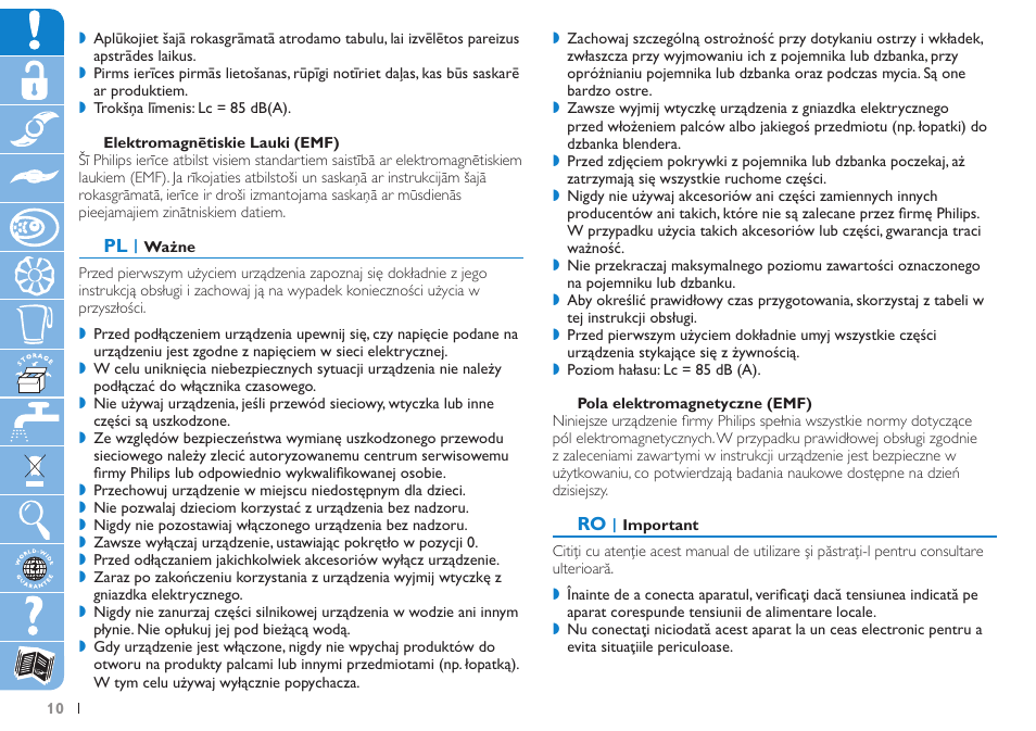 Philips HR7620 User Manual | Page 10 / 80