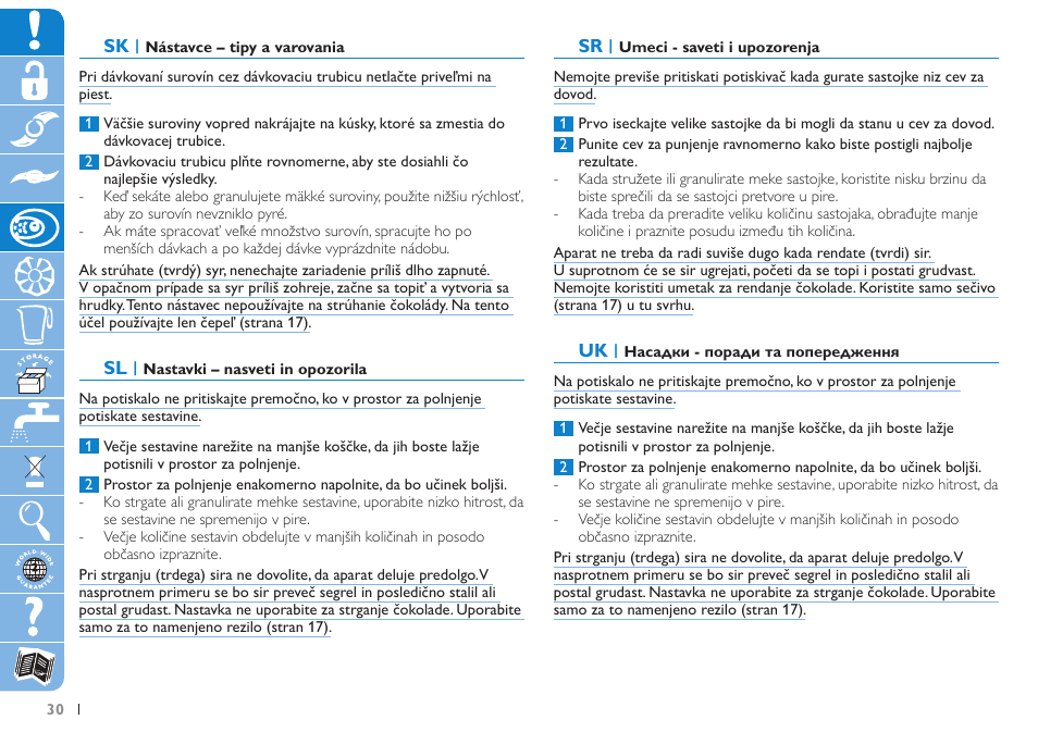 Philips HR7620 User Manual | Page 30 / 80