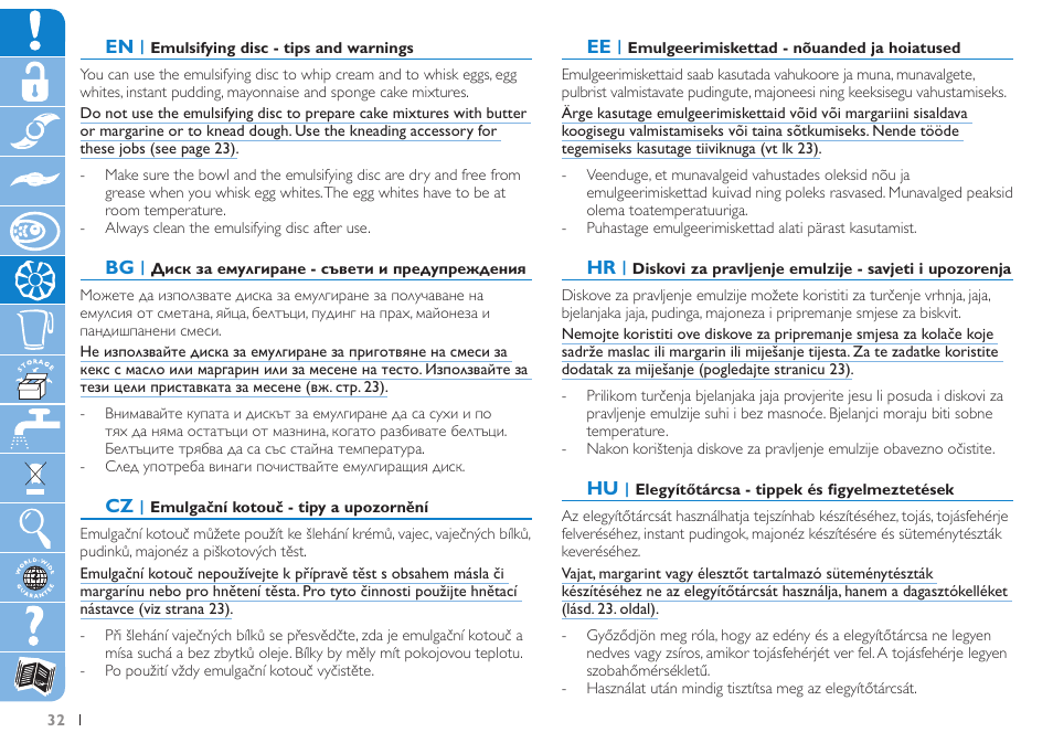 Philips HR7620 User Manual | Page 32 / 80