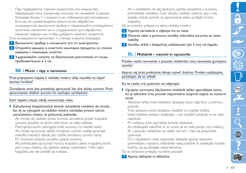 Philips HR7620 User Manual | Page 41 / 80