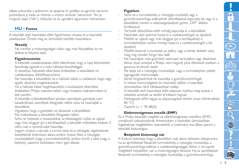 Philips HR7774 User Manual | Page 9 / 116