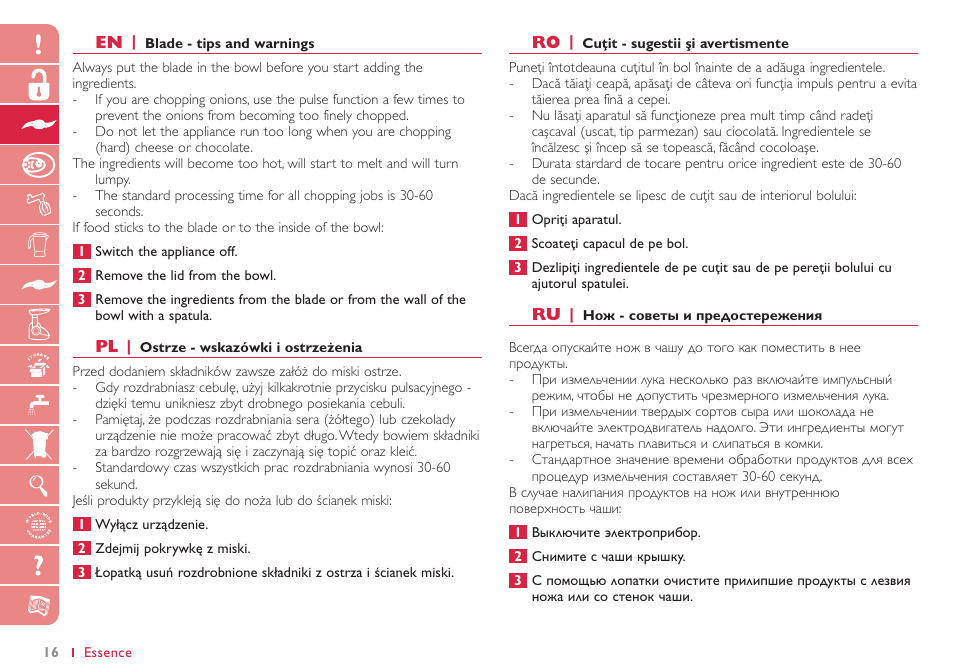 Philips HR7765 User Manual | Page 16 / 76