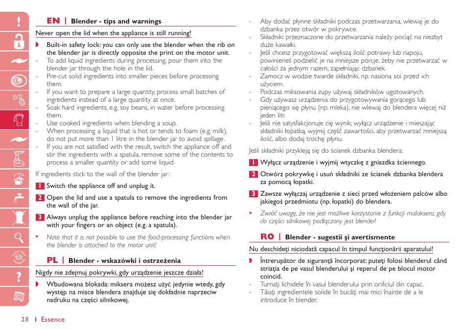 Philips HR7765 User Manual | Page 28 / 76