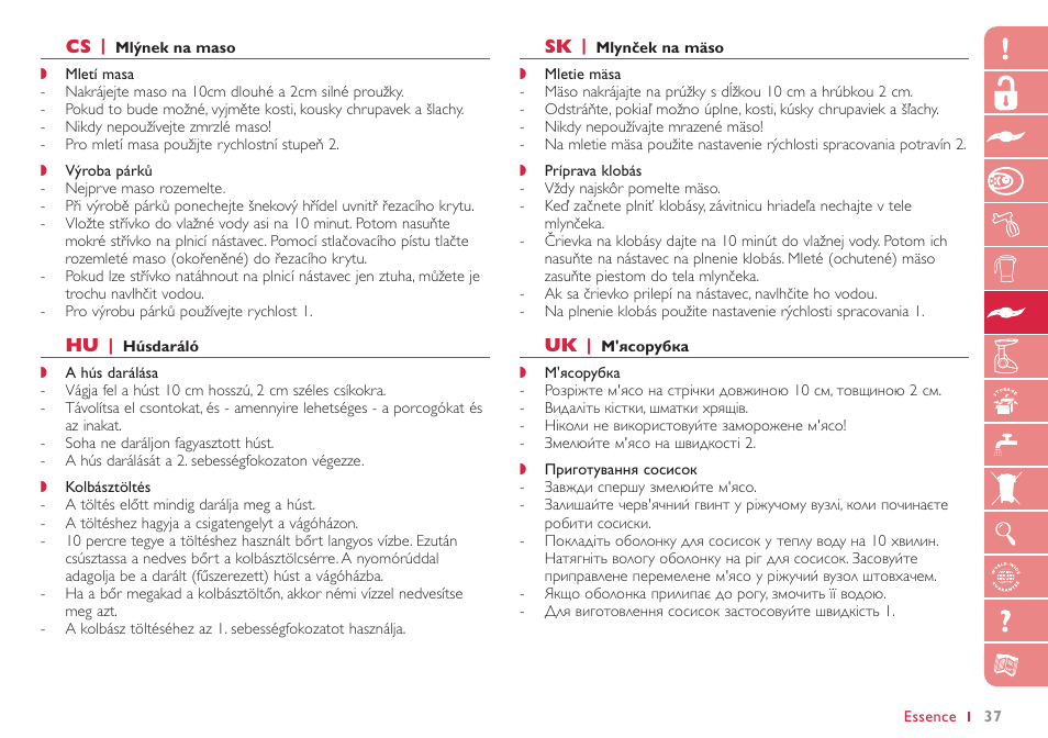 Philips HR7765 User Manual | Page 37 / 76