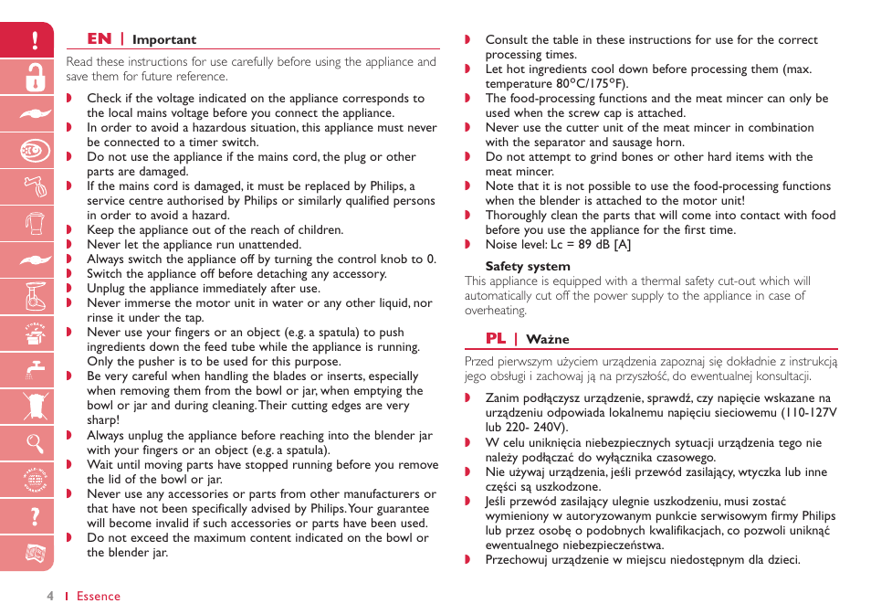 Philips HR7765 User Manual | Page 4 / 76