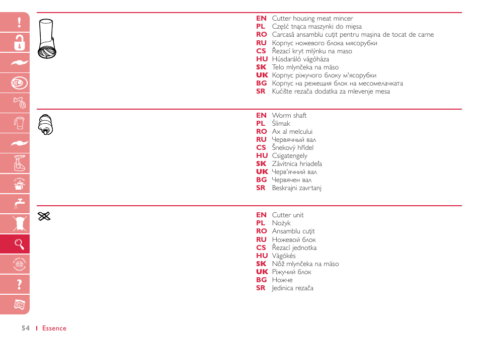 Philips HR7765 User Manual | Page 54 / 76