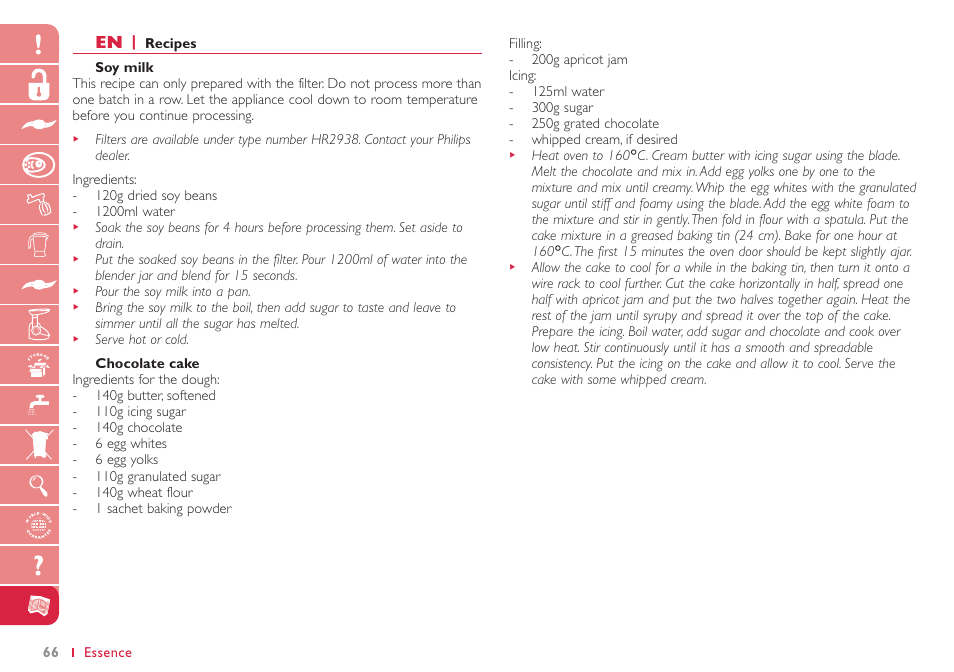 Philips HR7765 User Manual | Page 66 / 76