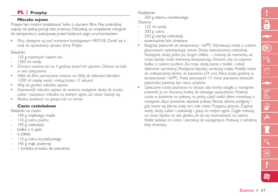 Philips HR7765 User Manual | Page 67 / 76