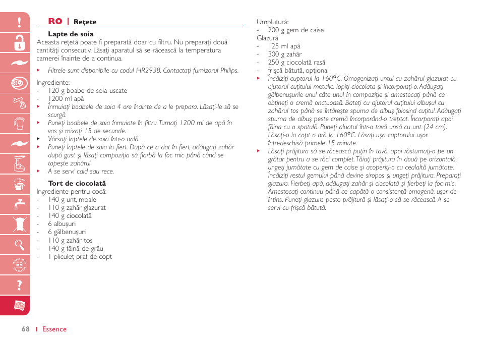 Philips HR7765 User Manual | Page 68 / 76