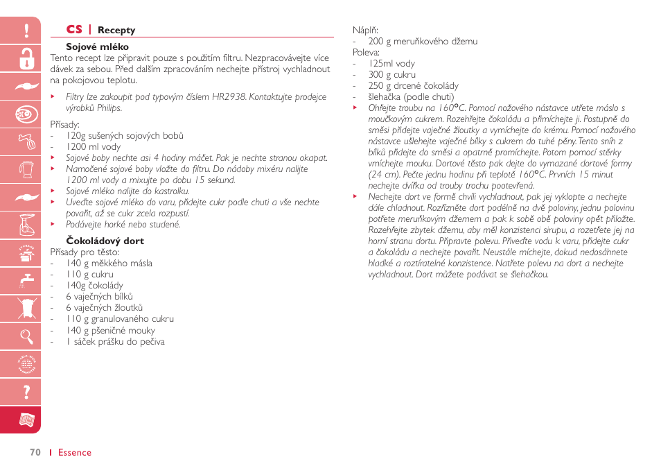 Philips HR7765 User Manual | Page 70 / 76