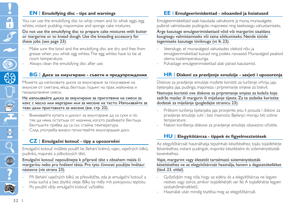 Philips HR7625 User Manual | Page 32 / 76