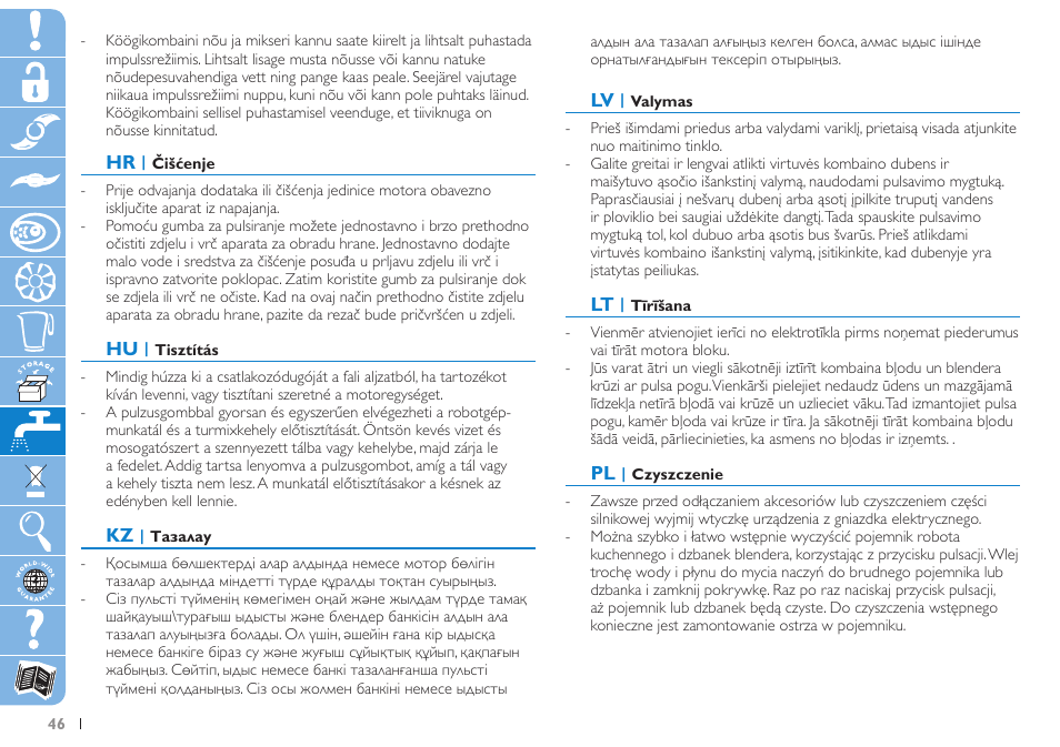 Philips HR7625 User Manual | Page 46 / 76